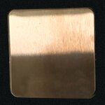 Plaque en acier inoxydable en titane bronze n°4