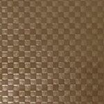 Piring Stainless Steel Titanium Perunggu dengan Pola Catur Mikro Timbul