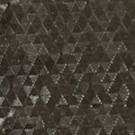 Piring Titanium Stainless Steel dengan Pola Delta Mengkilap Hitam Timbul