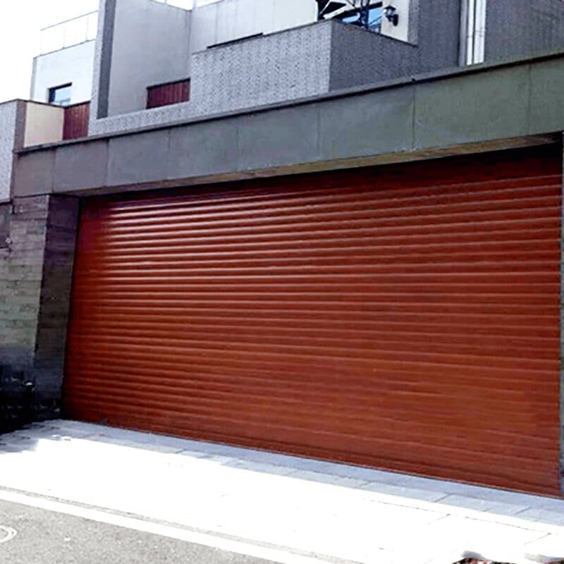 Laminated steel product for building material - roller door