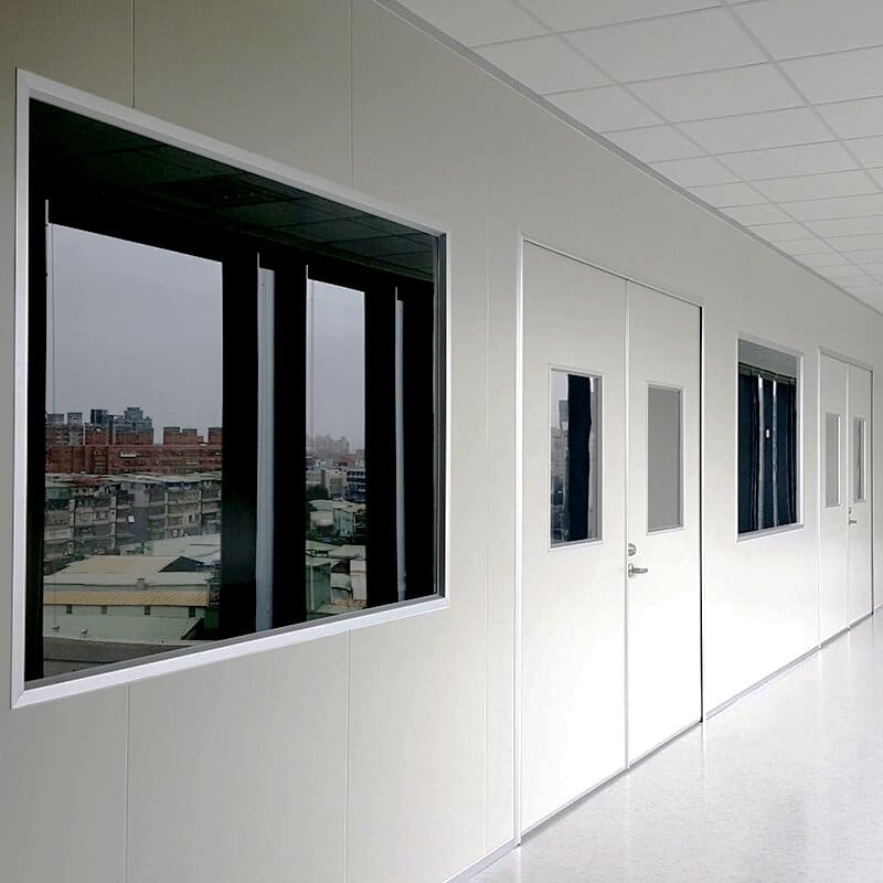 Laminated steel product for building material - clean room sandwich panel